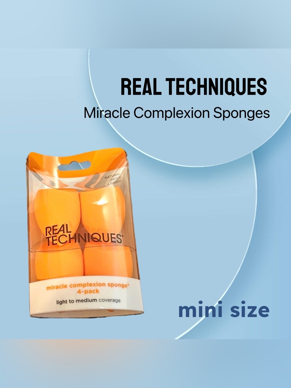 ⬇️🇺🇸🆕NIB REAL TECHNIQUES | 4x | Must have Miracle Complexion Sponges*